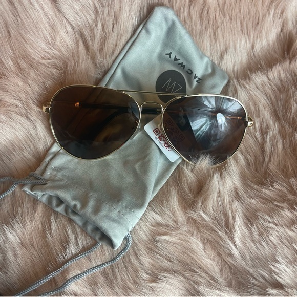 Zacway Aviator‎ Metal Spring Hinges Polarized Sunglasses main image 5